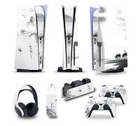 Protettivo Per PS5 Console Disc Edition & Digital Edition Sticker Vinyl Decal Cover Per Ps5 Controller & Charging Station & Headset & Media Remote 69432 Senza Bolle E Senza Residui(Digital Edition)