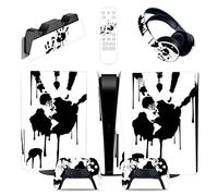 Protettivo Per PS5 Console Disc Edition & Digital Sticker Vinyl Decal Cover Per Ps5 Controller & Charging Station & Headset & Media Remote 28455 Senza Bolle E Senza Residui(Digital Edition)