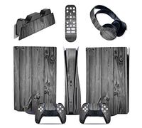 Protettivo Per PS5 Console Disc Edition & Digital Sticker Vinyl Decal Cover Per Ps5 Controller & Charging Station & Headset & Media Remote 59544 Senza Bolle E Senza Residui(Disc Version)