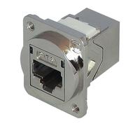 Protetto CAT6A Attraverso Accoppiatore,8P8C F-F Adattatore Converte Da