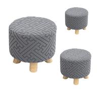 Protettore a poggiapiedi quadrati e rotondi morbidi con fondo elastico per ufficio, sala da pranzo, bar, cuscino della sedia da sposa, decorazioni per la casa rimo Matcha color Square bench cover2pcs