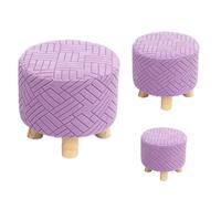 Protettore a poggiapiedi quadrati e rotondi morbidi con fondo elastico per ufficio, sala da pranzo, bar, cuscino della sedia da sposa, decorazioni per la casa rimovibi Sky blue Square bench cover2pcs