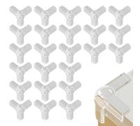 Protettore angolo 24pcs Baby 1.6 PROTECTORI ANGOLO T-SHAPE PVC Clear PVC per mobili Protettore per bordo impermeabile per il bordo del tavolo del bambino.