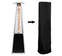 Protettore Antipolvere Impermeabile per Esterni del Patio del riscaldatore del Patio del Giardino di 81.5 * 225cm(Nero)