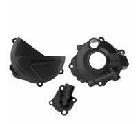POLISPORT Set Protezione Coperchio Frizione, Accensione E Pompa Acqua - Honda CRF 250 R (18-22), nero