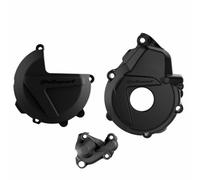 POLISPORT Set Protezione Coperchio Frizione, Accensione E Pompa Acqua - KTM / Husqvarna, nero