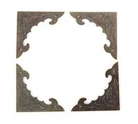 Protettore d'Angolo in Ottone, Protezione per Angolo Tavolo Gioiello di Gioielli Protezioni Decorative Angoli in Bronzo 12pcs per Bordo in Legno. (L) (S)