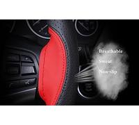 Protettore del volante Accessori Interni Coprivolante Per Auto In Morbida Pelle Sintetica Antiscivolo Volante Da 38 Cm Con Aghi E Filo Auto Decorativo Protezione(4)