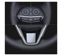 Protettore del volante Per Per A8 Per A8-L Per Allroad 2001 Coprivolante Per Auto In Pelle Nera Antiscivolo Cucito A Mano Decorativo Protezione(Red Blue Thread)