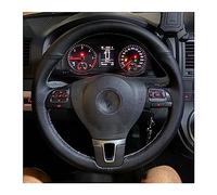 Protettore del volante Per VW Per Golf-4 Per Passat Per B5 1996-2015 Volante Per Auto Copertura Intrecciata Pelle Nera Personalizzata Decorativo Protezione(Red Blue Thread)