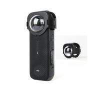 Protettore della lente per Insta360 X4, copertura protettiva di plastica della guardia della lente antigraffio a scatto sul cappuccio protettivo della lente dello specchio