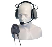 Protettore dell'udito Entel CHP450D con microfono per HX Series Cuffie di protezione dell'udito con microfono e funzione VOX per walkie talkie Entel
