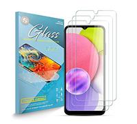 Protettore di Schermo Compatibile per Samsung A03S 9H Durezza Anti Graffio Bolla Libera Caso Amichevole Chiaro HD Vetro Pellicola Protettiva Compatibile per Samsung A03S
