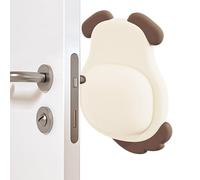 Protettore murale del tappo per porta animale - Cuscino da parete della porta in gomma silenziosa | Design di animali da cartone animato cuscinetto antico-collisione | Sicurezza domestica per b