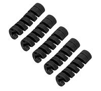 Protettore per Alloggiamento del a Manicotto per Bici del Freno in Gomma con Design a Spirale 5 Colori Disponibili per Cavi da 4 a 5 Mm (Black)