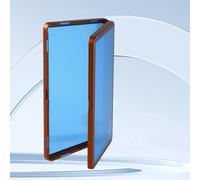 Protettore per Carte Classificate con Cornice in Metallo, Custodia Magnetica Impilabile in Alluminio e Vetro per Carte Valutate da PSA, Display UV Resistente ai Graffi per Carte da Gioco Sportive