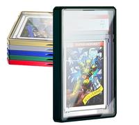 Protettore per carte di alta qualità con cornice in metallo - Custodia magnetica, impilabile in alluminio e vetro per carte BGS/PSA | Display UV e resistente ai graffi per carte sportive e da gioco