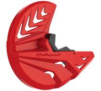 Protettore Per Disco E Punta Di Forcella POLISPORT Rosso/Nero per Moto