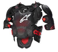 Protettore per il corpo Alpinestars A-10 2 nero-antracite-rosso XL/2XL