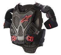 Protettore per il corpo Alpinestars A-6 nero-antracite-rosso XL/2XL