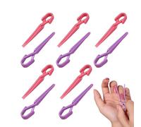 Protettore per la pelle per smalto ṕer unghie - Protezioni con rivestimento in morbida, Cuscinetti di difesa p̀er vernice, Maniche salva colore, Asciugatura rapida, p̃er la cura delle