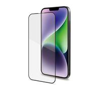 Protettore schermo Celly Fullglass per Apple iPhone 15 Plus, vetro temperato 9H, nero trasparente