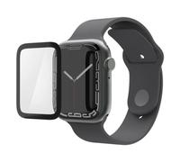 Protettore schermo Hama Super Hybrid per Apple Watch SE 3, Nero Trasparente, rPET