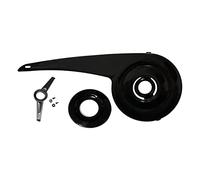 Protettore Universale per Catena Bicicletta 32D 34D 36D 38D Facile da Installare Protettore per Catena Bicicletta Copertura per Catena Bicicletta per Strada (Nero+Coperchio)