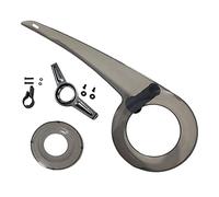 Protettore Universale per Catena Bicicletta 32D 34D 36D 38D Facile da Installare, Protezione per Catena Bicicletta, Copertura per Catena Bicicletta per Strada (Interamente Nero Set Completo)