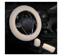 Protettore Volante Auto Coprivolante Universale Per Auto In Peluche 3 Pezzi/set Accessori Interni Per Auto(3 pieces beige)