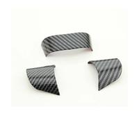 Protettore Volante Auto Per Ford Per Focus 2 MK2 2005 2006 2007 2008 2009 2010 2011-2014 Volante Copertura Lucida Volante Decorativo(Carbon fiber black)