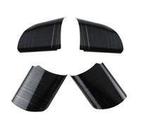 Protettore Volante Auto Per Ford Per Focus 2 Mk2 2005 2006 2007 2008-2012 Accessori 4 Pezzi Pannello Volante Per Auto Paillettes Copertura Trim Adesivo(Wood black)