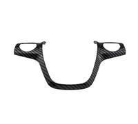 Protettore Volante Auto Per Ford Per Focus 3 MK3 2012 2013 2014 Per Kuga 2013 2014 2015 Accessori ABS Volante Per Auto Pannello Di Copertura Adesivo Trim(1Pc carbon black)