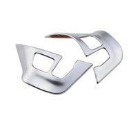 Protettore Volante Auto Per Peugeot 2008 2014 2015 2016 2017-2019 Accessori Modanatura Interni Pulsante Al Volante Pannello Telaio Copertura Trim(Chrome matte)