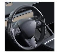 Protettore Volante Auto Per Tesla Per Il Modello Y Per Il Modello 3 Coprivolante Antiscivolo Accessori Protezione Rivestimento Del Volante(Black)