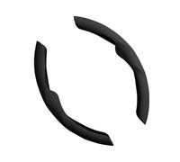 Protettore Volante Auto Per Tesla Per Model 3 Y 38 Cm 15 Pollici 2 Metà Coprivolante Per Auto Antiscivolo(Black)