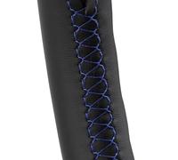 Protettore Volante Auto Per VW Per Golf 5 Mk5 Per GTI R32 Per Passat R Per GT 2005 Sterzo Wrap Copertura Del Volante Dell'automobile Traspirante(Blue line)