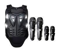 Protettori da Moto per Ginocchia+ Gilet Moto Uomo Estivo, Protettori da Moto per Torace, Protezione Schiena Moto, Pettorina Mtb Motocross, Armatura Moto