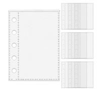 Protettori del foglio 10 pacchetto, pagine di raccoglitore a 5 anelli M5 per adesivi per le opere d'arte e documenti, maniche di trasparenti con design resistente, fogli di organizzatore per