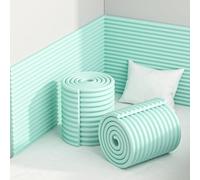Protettori EdgeCorner, Protezione for focolare extra larga a prova di bambino. Cuscino Multicolor 200x20x1,2 cm(Green)
