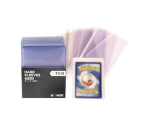 Protettori per carte KONIX Hard Sleeves 67x92 mm Confezione da 25 Trasparenti (top-loading) - Nouvo