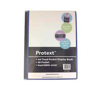 Protext A4 40 Tasche Inserto Fisso Copertina Display Libro di alta qualità Nero