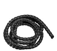 protezione a spirale, 1 metro 14 mm ID Computer Cable Management Sleeve Spiral Organizer Wire Tube Protezione Avvolgicavo Cavo(Black)