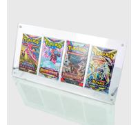 Protezione acrilica a 4 slot - Espositore trasparente per booster Pokémon