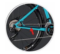 Protezione Adesiva Trasparente RHINO 30x4 cm Ruvida Nero per Bicicletta MVTEK