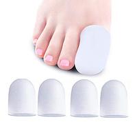 Protezione Alluce, 4 pezzis copri alluce silicone, proteggi alluce, copri alluce calli, Per alluce, vesciche, unghie mancanti o incarnite