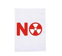 Protezione ambientale Display La bandiera da giardino senza inquinamento nucleare mostra la tua bandiera contro l'inquinamento nucleare