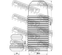 Protezione ammortizzatore Assale anteriore SBSHB-B14F-KIT FEBEST per SUBARU