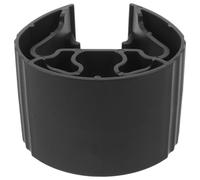 Protezione Angolare Anticollisione per Colonne, 100/120mm, Plastica Nera | Guaina a Manicotto, per Scaffalature di Magazzino e Montanti Industriali, per Ambienti Logistici e Produttivi