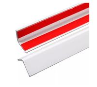 Protezione angolare autoadesiva per pareti, Modanatura angolare a 89 gradi, protezioni for angoli e bordi autoadesive, profilo angolare in PVC adatto a molte pareti, larghezza 2 cm(White,150cm/4.9ft)